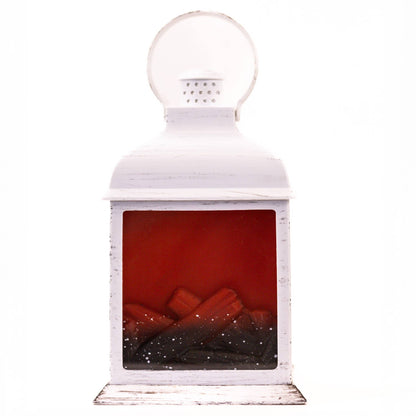 White Traditional Fireplace Lantern