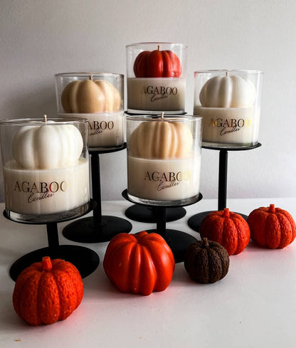 Halloween Candle 9 oz -Container Candle with Pumpkin 3.5x3in