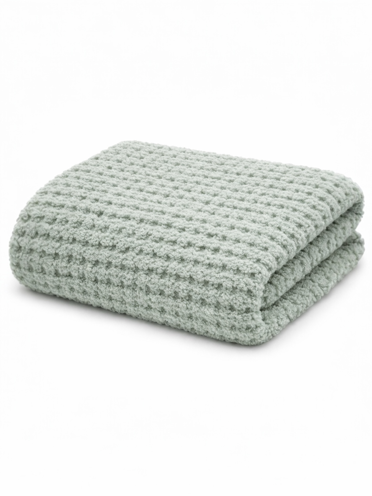Bliss Waffle Blanket, Mist Green