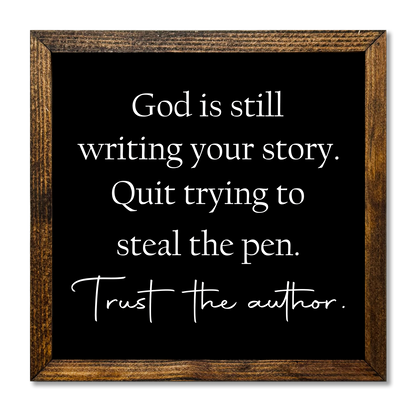 GOD IS STILL WRITING YOUR STORY