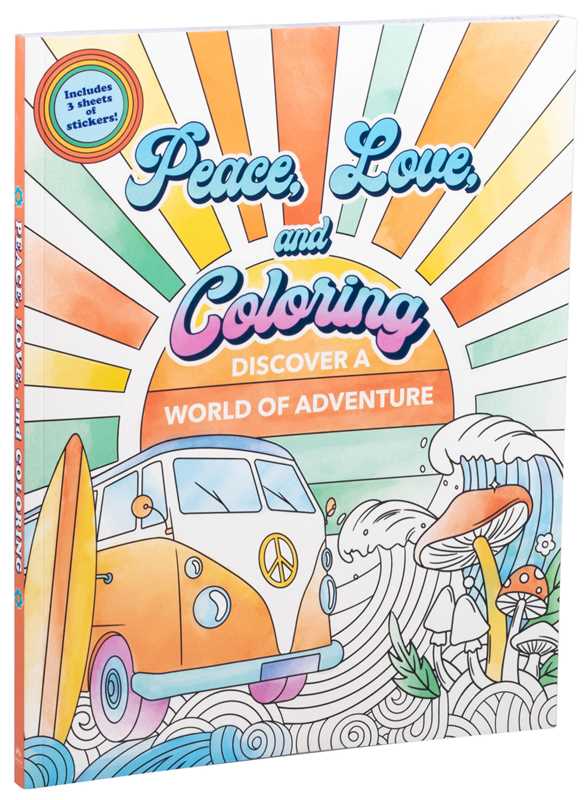 Peace, Love, and Coloring by Editors of Thunder Bay Press