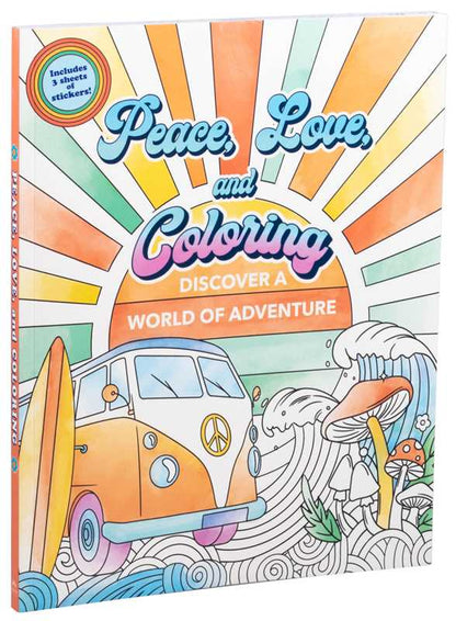 Peace, Love, and Coloring by Editors of Thunder Bay Press