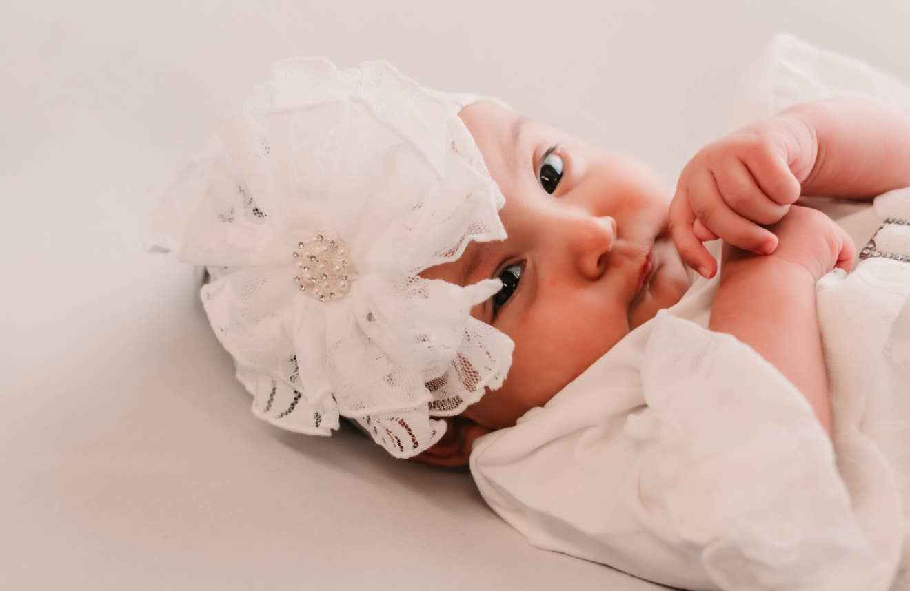 Cuddle Couture - Double ruffle bow 