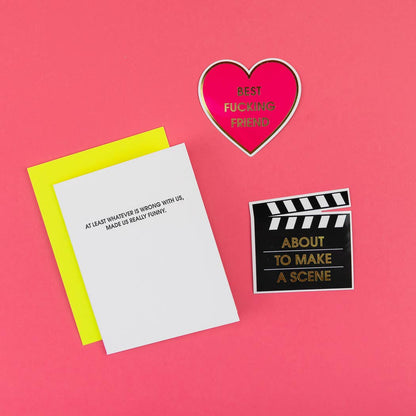 Chez Gagné - About To Make A Scene - Director's Clapboard - Funny Vinyl Sticker