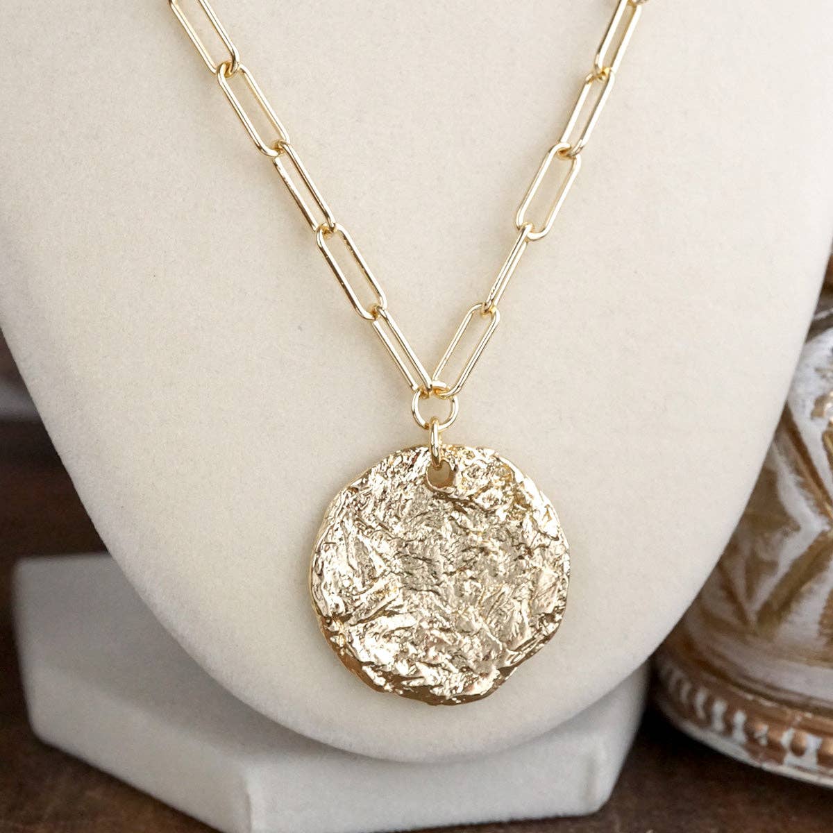 PennyLine inc - Treasure Trio – 3-in-1 Layered Hammered Coins Necklace