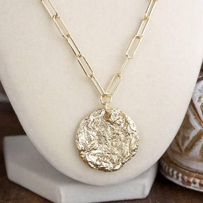 PennyLine inc - Treasure Trio – 3-in-1 Layered Hammered Coins Necklace