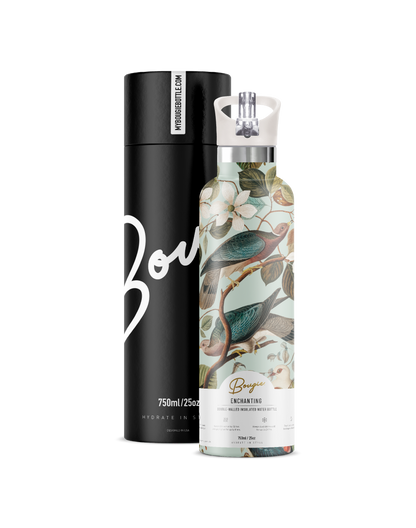 Enchanting | Bird & Garden Insulated Water Bottle Flask 25oz