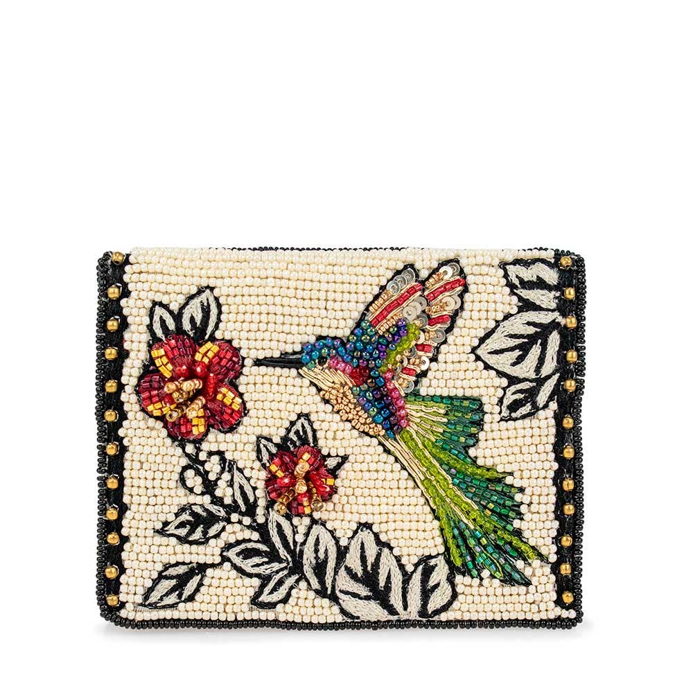 Mary Frances Accessories - Wallets - Beaded Small Expandable Wallet-Bee Awesome