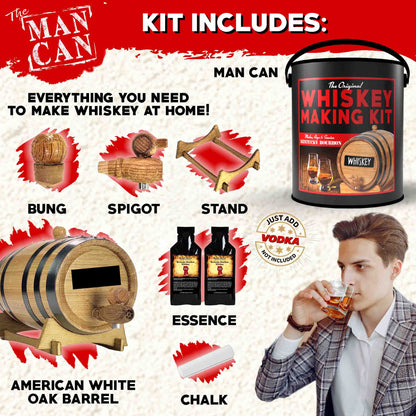 ThousandOaksBarrelCo. - Whiskey Making Kit | Ultimate DIY Gift for Men | Oak Barrel