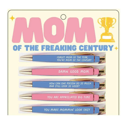 FUN CLUB - Mom Of The Freaking Century Pen Set (mothers day, gifts)