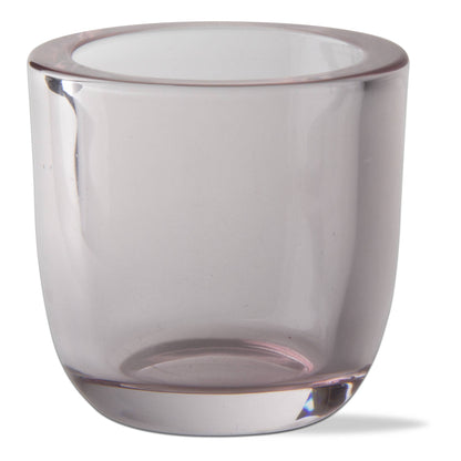Classic Tealight Holder Blush Glass Christmas