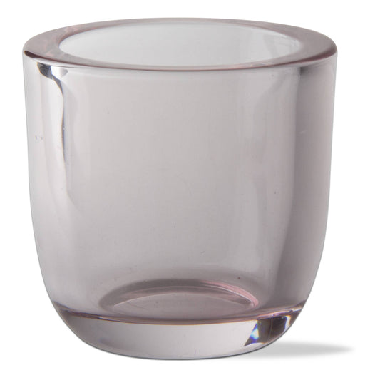 Classic Tealight Holder Blush Glass Christmas