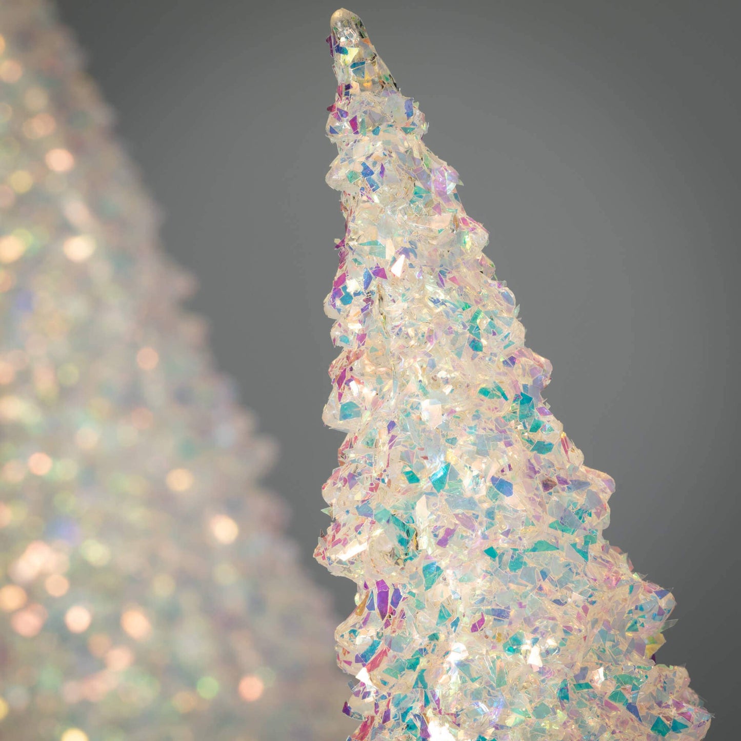 Iridescent Cone Tree Set of 2, 21"