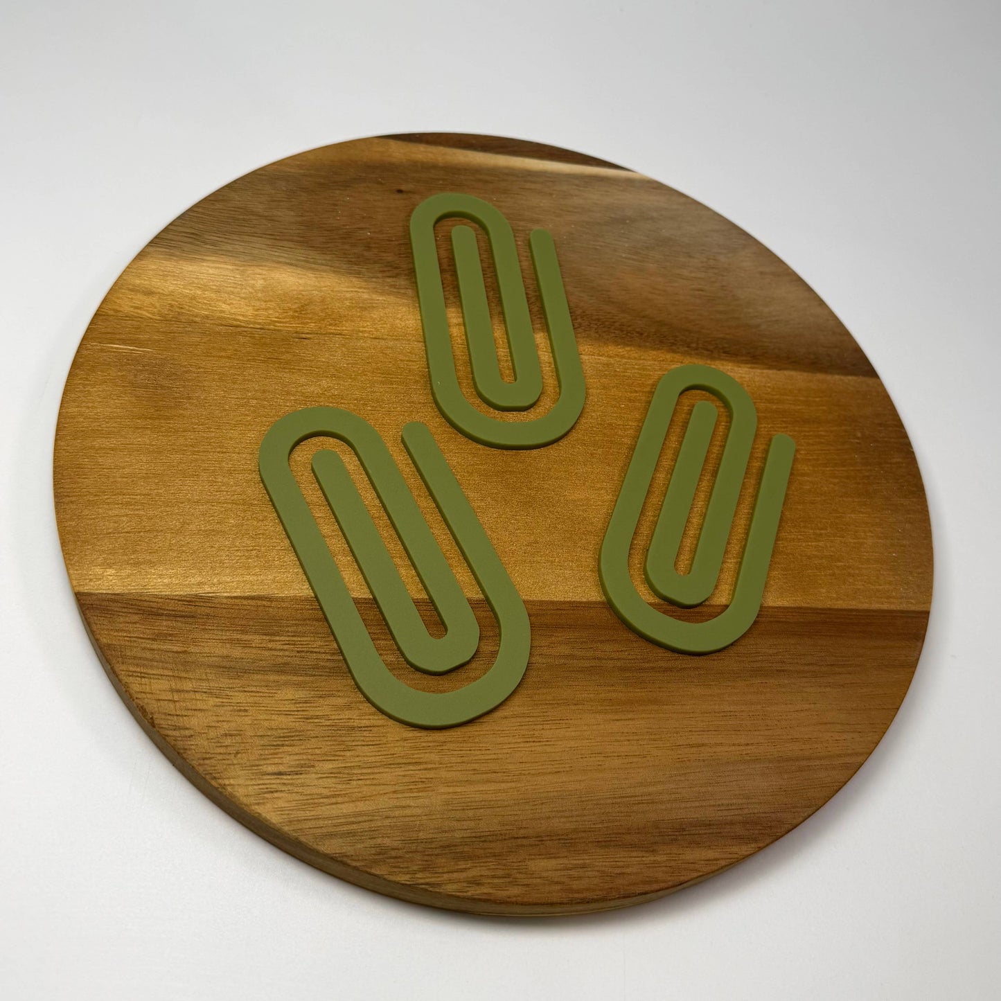 Oversized Paperclip: Olive Green- Sold Separately