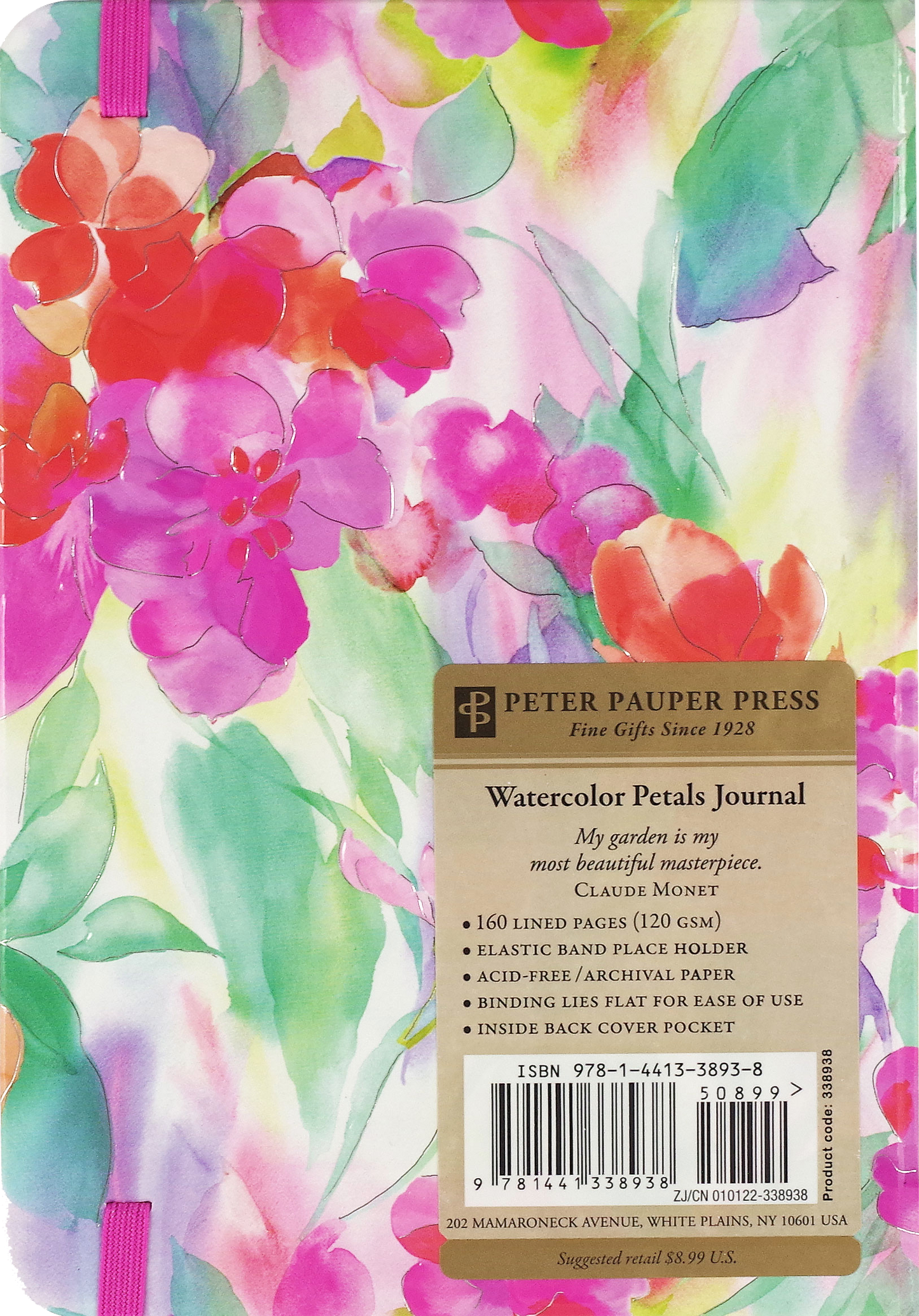 Watercolor Petals Journal