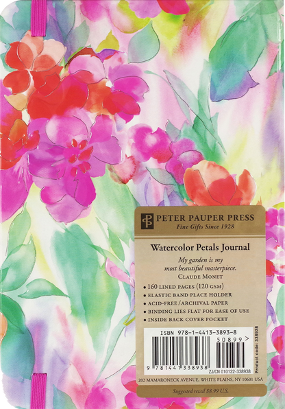 Watercolor Petals Journal