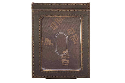 Redfish Magnetic Leather Slim Wallet: Crazyhorse Brown