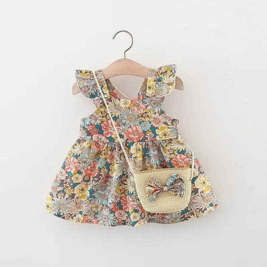 Baby Girl's Summer Dress: 9-12 Months / Floral Yellow