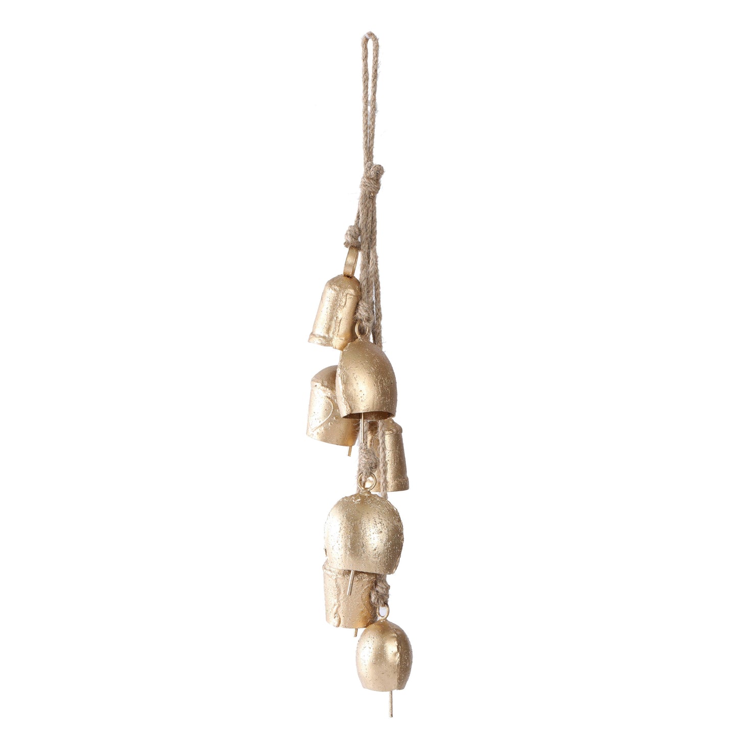 13 Inch Golden Antique Cluster Bell
