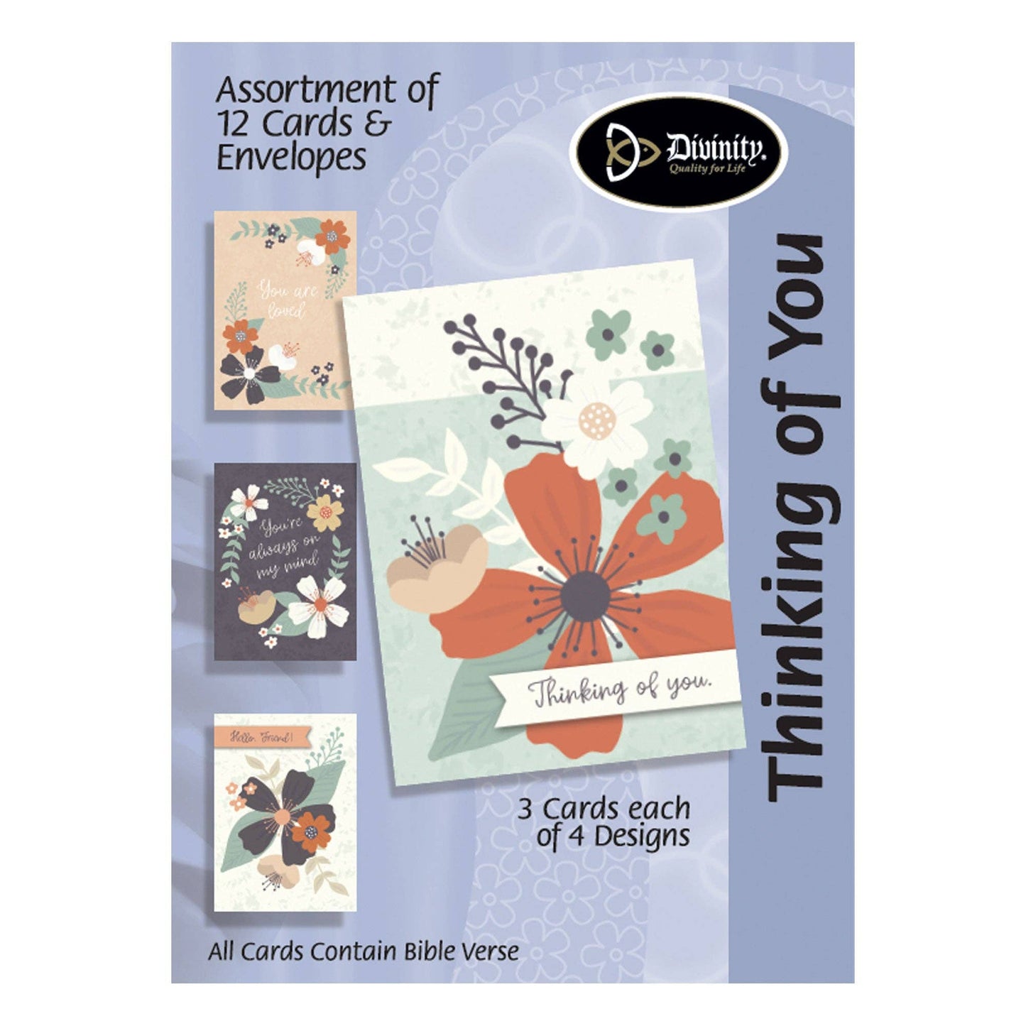 Divinity Boutique - Boxed Cards: Thinking of You, Floral