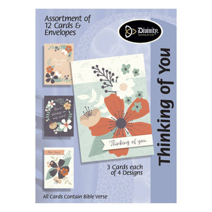 Divinity Boutique - Boxed Cards: Thinking of You, Floral