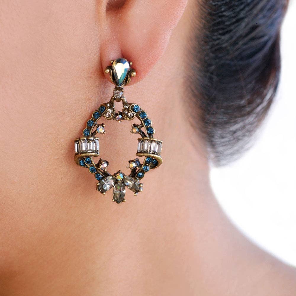 Crystal Loop Earrings
