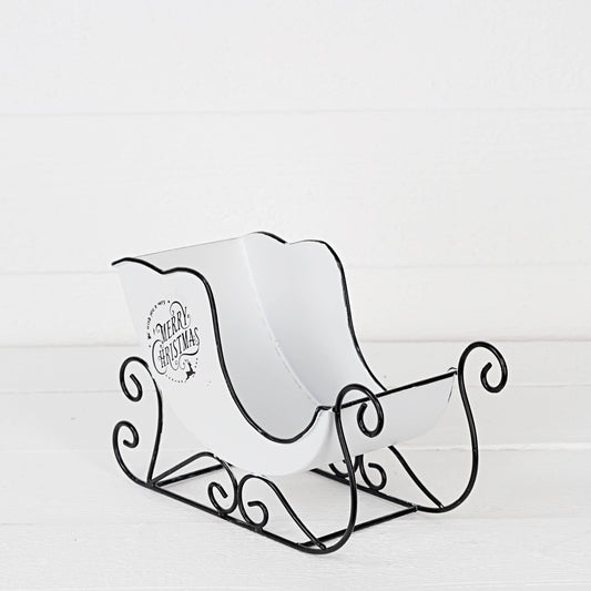 White Metal Sleigh