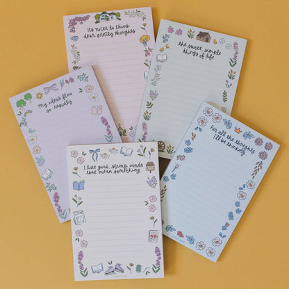 Pretty Thoughts Anne of Green Gables 4x6 Notepad