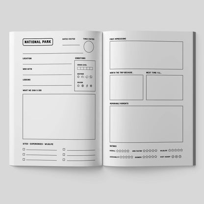 National Parks Travel & Adventure Journal - National Parks Remembered