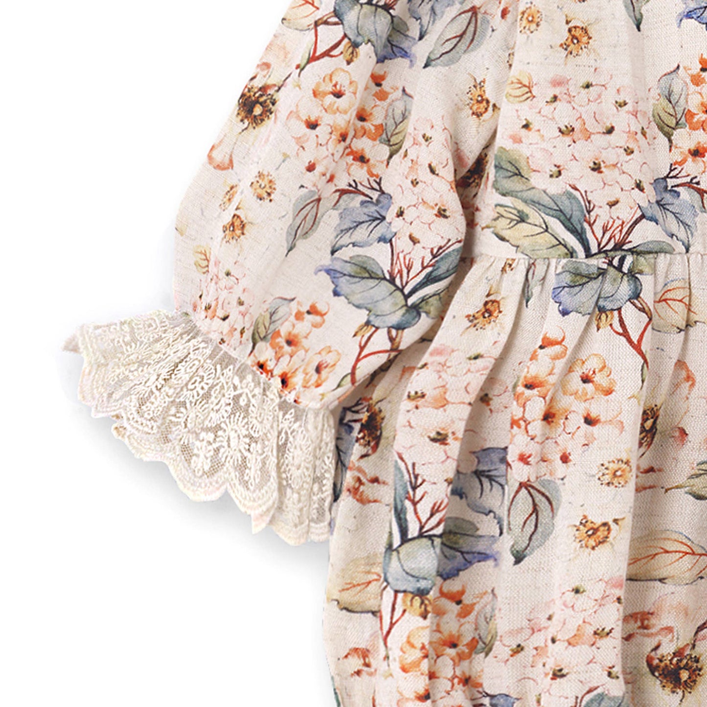 Vintage Floral Baby Girl Bodysuit – 0-3M
