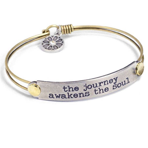 Joyería Sweet Romance: Pulseras de barra con mensaje inspirador