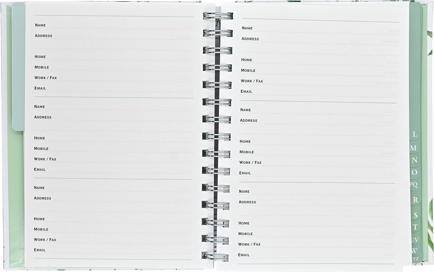 Peter Pauper Press - Libreta de direcciones grande de eucalipto