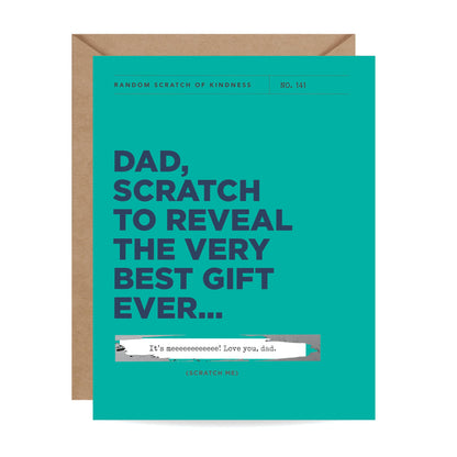 Scratch-off Card - Best Gift Ever - Father's Day/Birthday