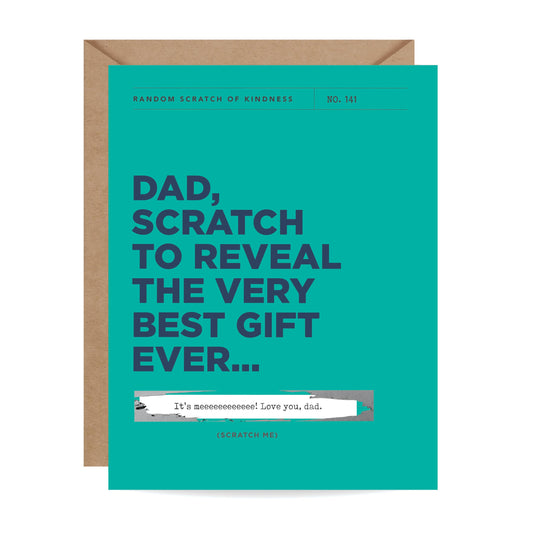 Scratch-off Card - Best Gift Ever - Father's Day/Birthday