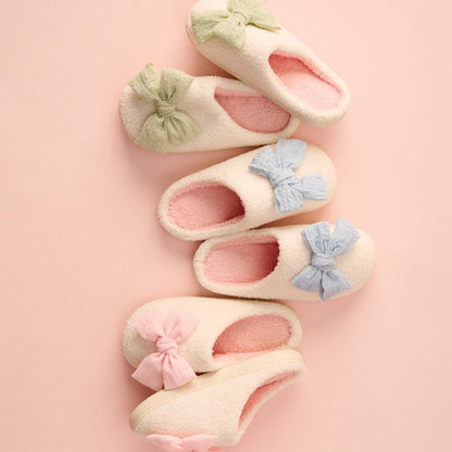 Fuzzy Slippers-Betty Bow Sage
