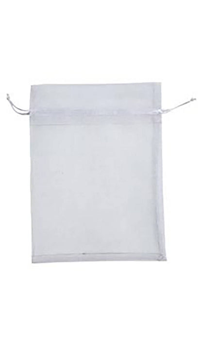 Organza Drawstring Pouch: Black / Pack of 10 / 2" x 3"