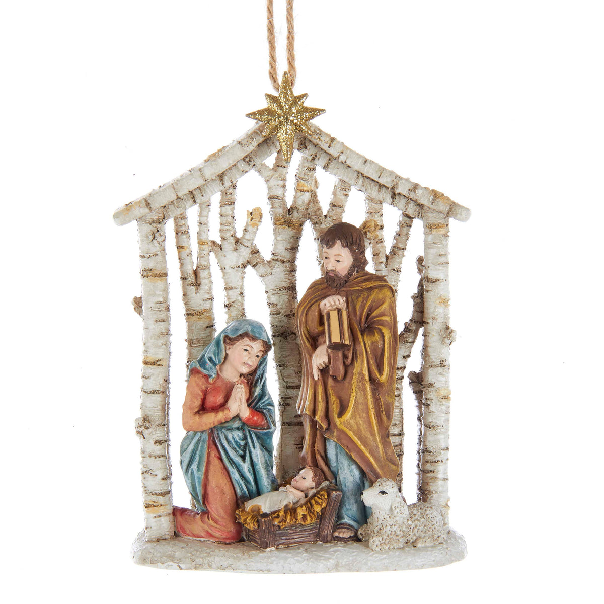 4.38"RESIN NATIVITY ORNAMENT