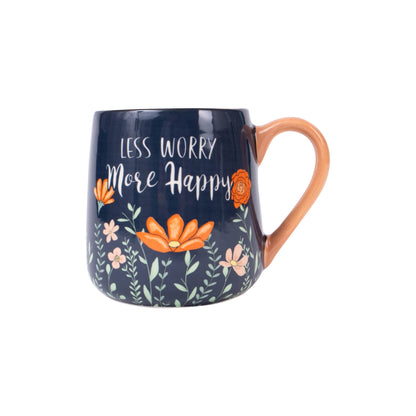 Divinity Boutique - Mug: Less Worry More Happy