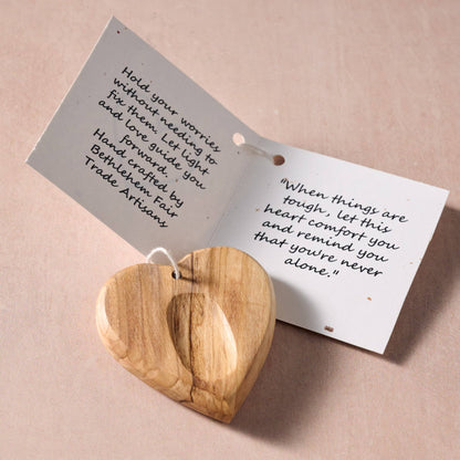 Hubb Olive Wood Pocket Heart