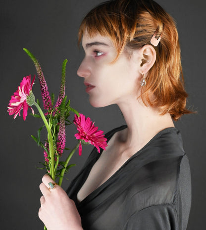 Classic Crystal Trapezoid Earwire Earrings