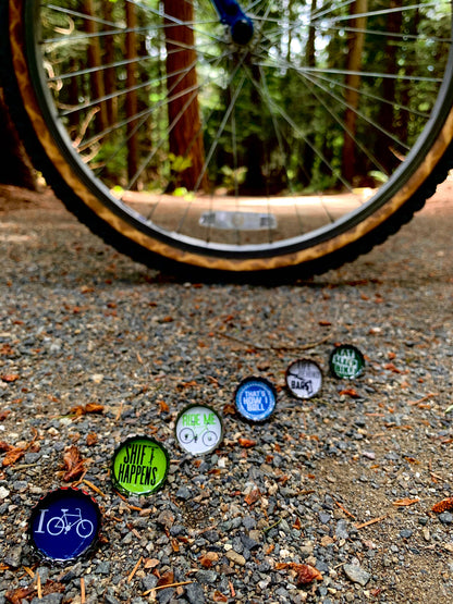Bike Magnets - Spring decor, Handmade & Eco-friendly