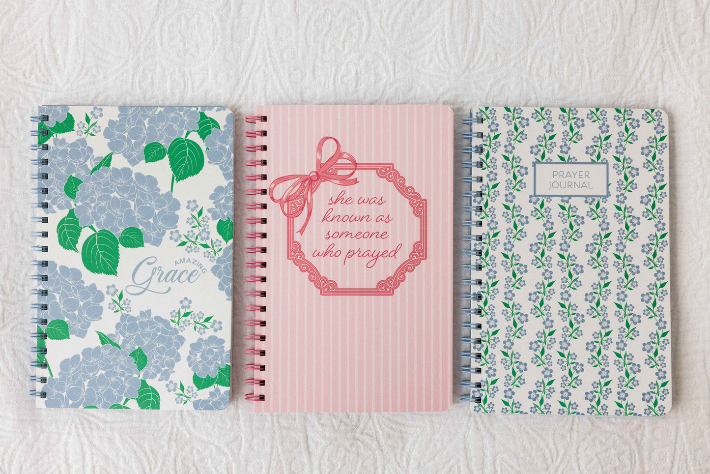 Prayer Journal, Blue Floral
