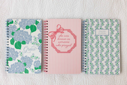 Prayer Journal, Blue Floral