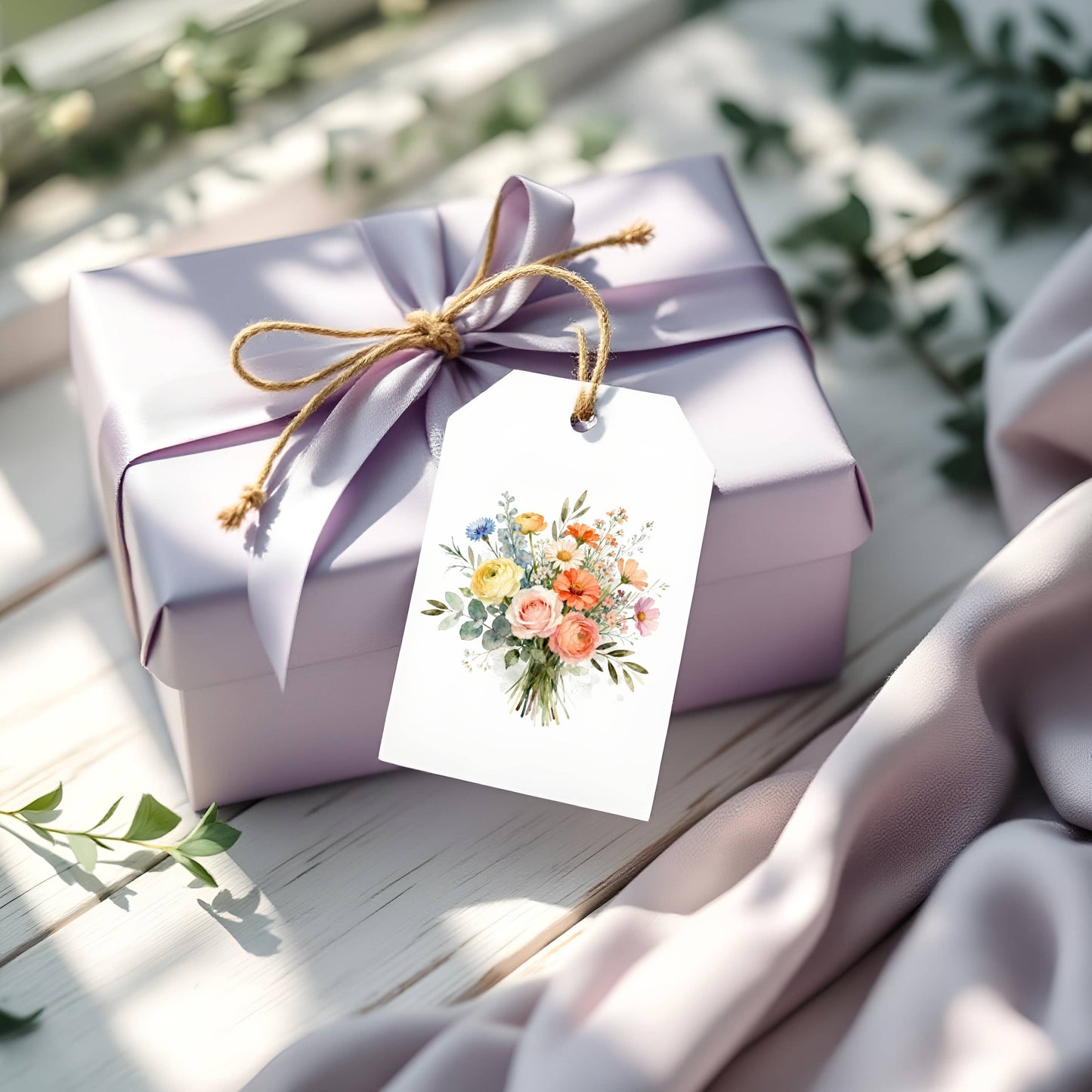 Fresh Picked Wildflowers Gift Tags Set of 8