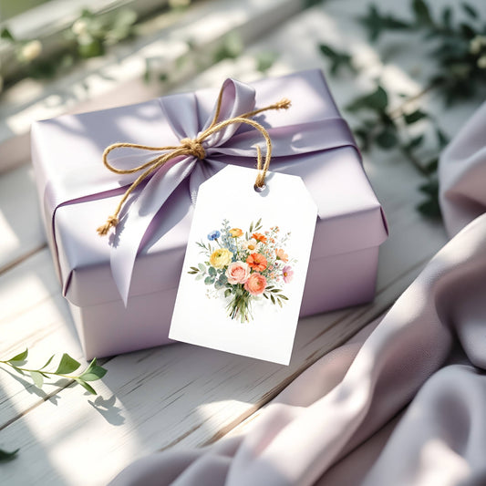 Fresh Picked Wildflowers Gift Tags Set of 8