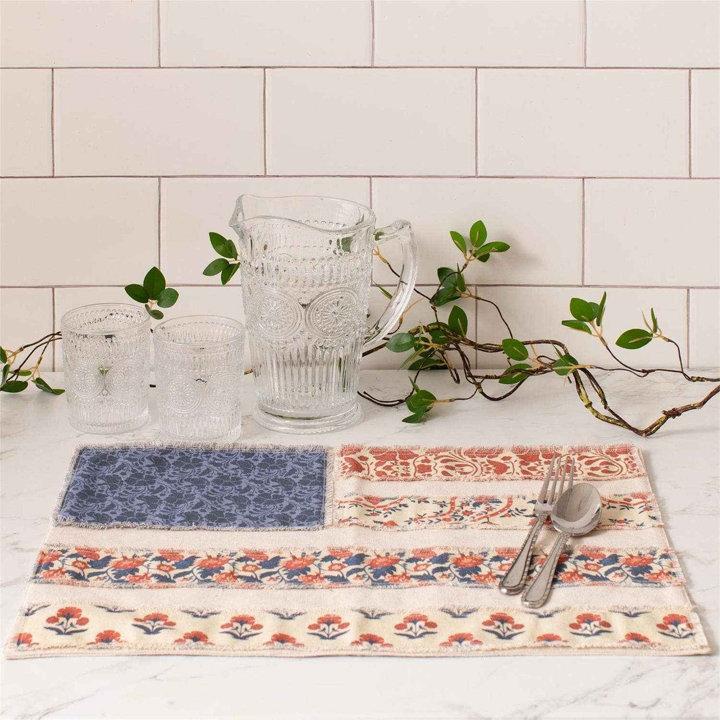 Patchwork American Flag Placemat (PK/12) | Patriotic, USA