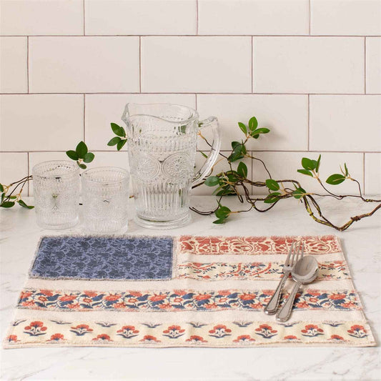 Patchwork American Flag Placemat (PK/12) | Patriotic, USA