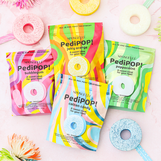 Spongellé | Navidad 2025 | Regalos para Navidad | Regalos - Pack surtido de limas y pulidores de uñas PediPOP | Belleza natural