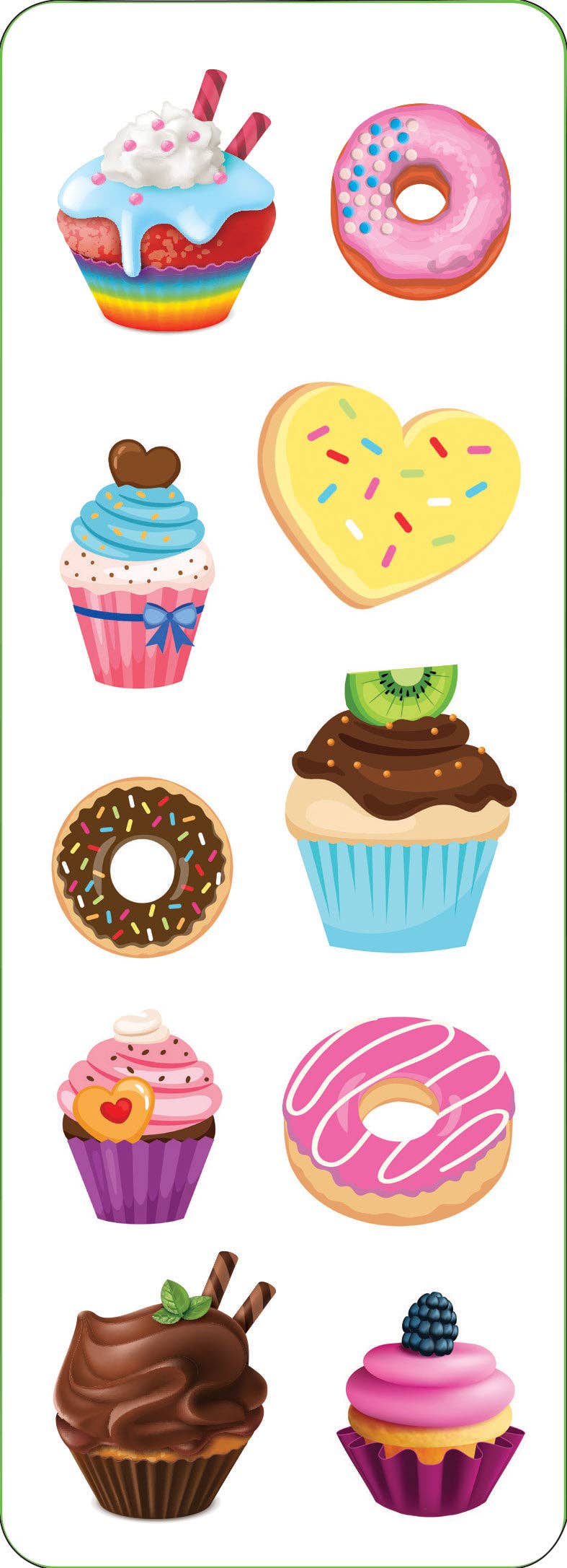 Cupcakes & Donuts Sticker Set