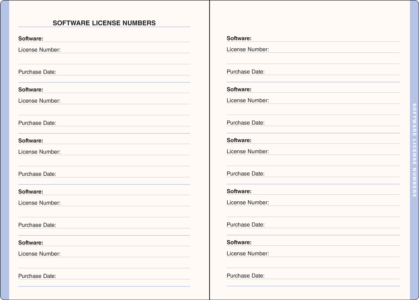 Wildflower Garden Large Internet Address & Password Logbook